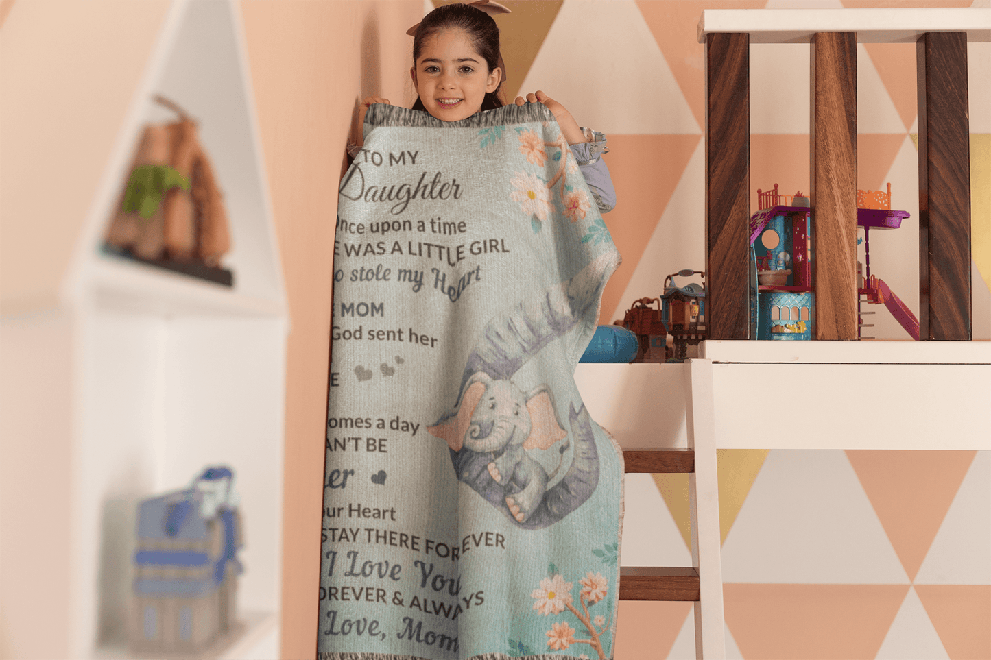 To My Daughter, You bring me Hope and Joy Love, Mom Heirloom Woven Blanket, Birthday, Holiday, Heartfelt Personalized Gift - Mallard Moon Gift Shop