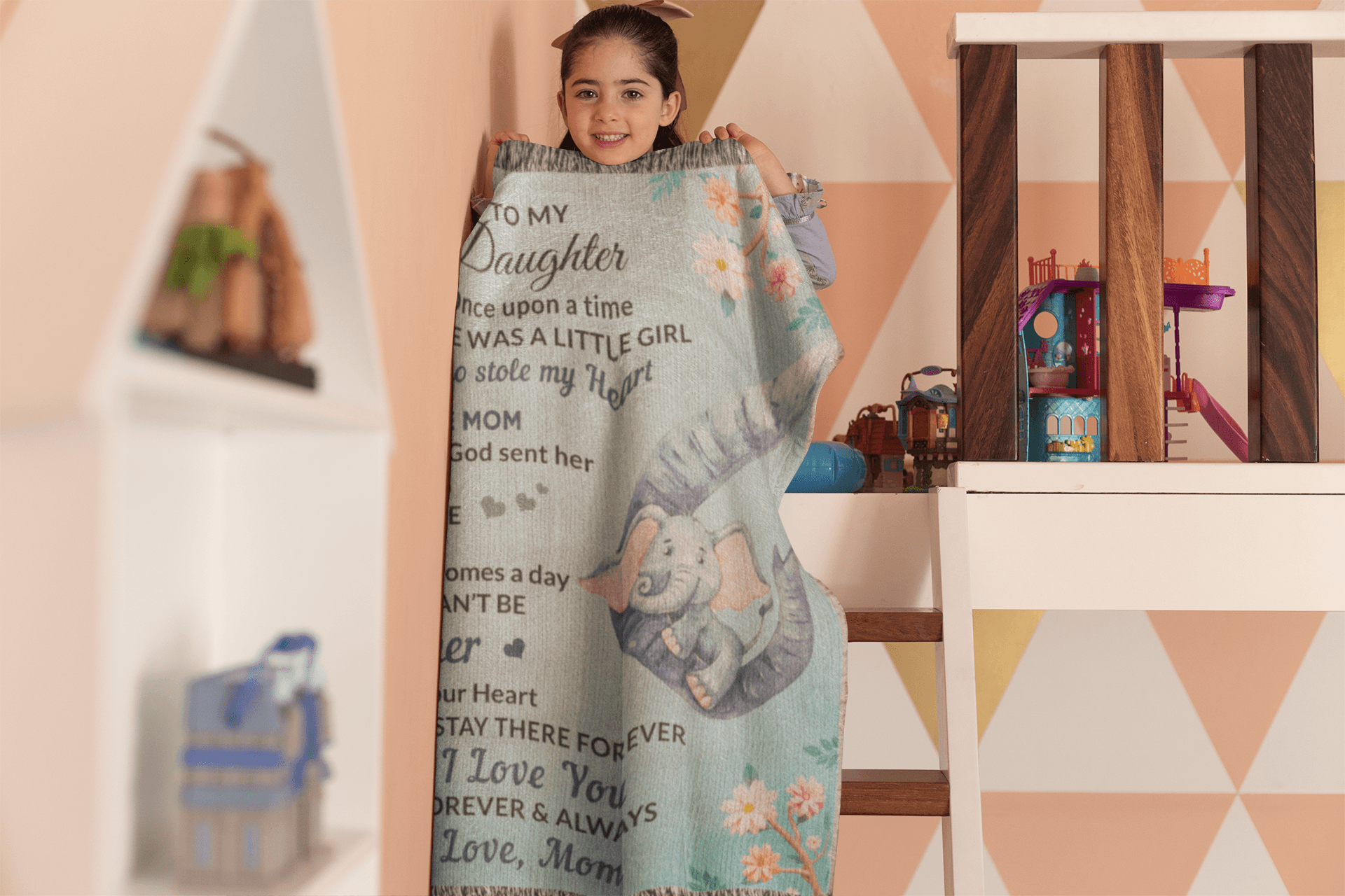 To My Daughter, You bring me Hope and Joy Love, Mom Heirloom Woven Blanket, Birthday, Holiday, Heartfelt Personalized Gift - Mallard Moon Gift Shop