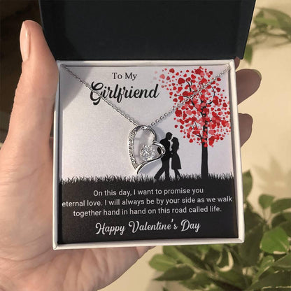 To My Girlfriend I Promise You Eternal Love Forever Love Pendant Necklace - Mallard Moon Gift Shop