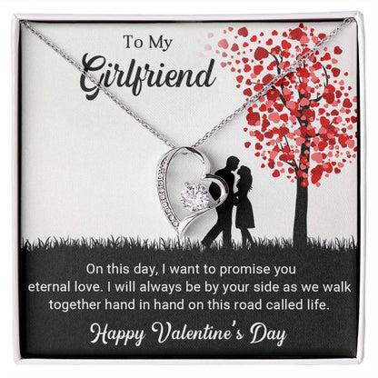 To My Girlfriend I Promise You Eternal Love Forever Love Pendant Necklace - Mallard Moon Gift Shop