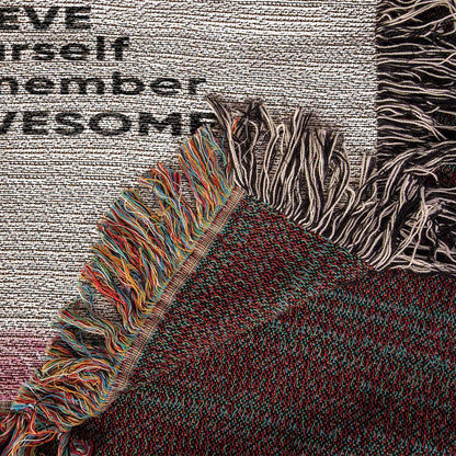 To My Granddaughter You are Braver than you Believe and Loved More Than You Know Heirloom Woven Blanket - Mallard Moon Gift Shop