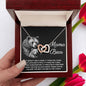 To My Mama Bear My Destination is In Your Arms Interlocking Hearts Necklace - Mallard Moon Gift Shop