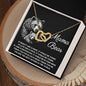 To My Mama Bear My Destination is In Your Arms Interlocking Hearts Necklace - Mallard Moon Gift Shop
