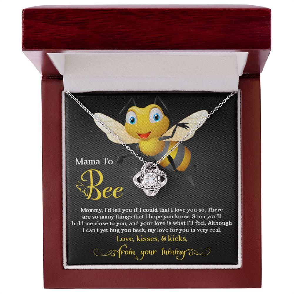 To My Mama to Bee - Soon You'll Hold Me Close- Love Knot Necklace - Mallard Moon Gift Shop