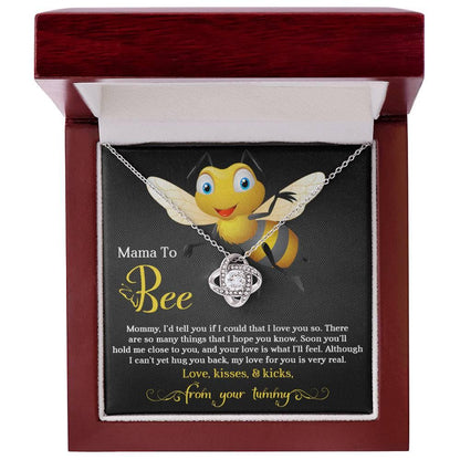 To My Mama to Bee - Soon You'll Hold Me Close- Love Knot Necklace - Mallard Moon Gift Shop