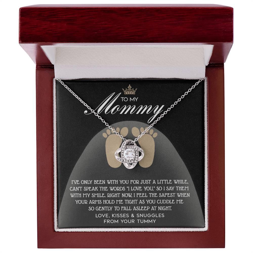 To my Mommy - I Say I Love You with my Smile Love Knot Necklace - Mallard Moon Gift Shop