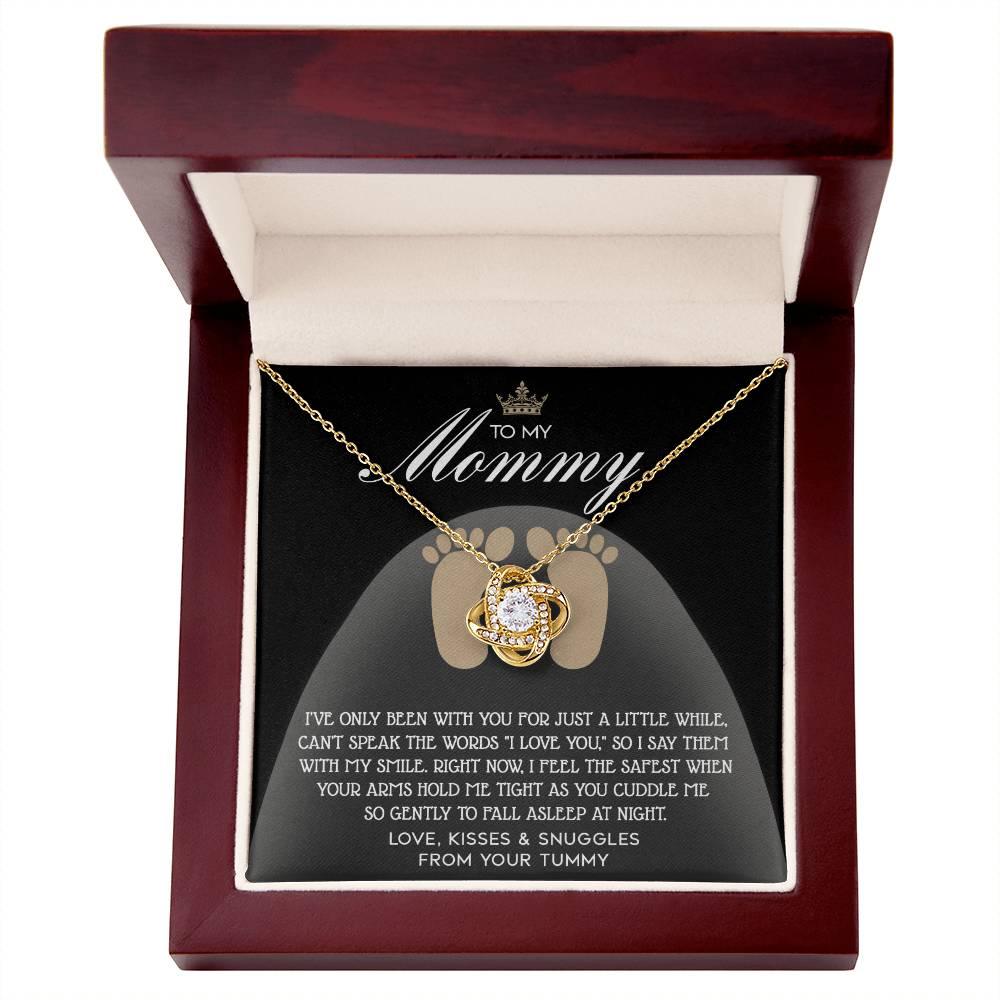 To my Mommy - I Say I Love You with my Smile Love Knot Necklace - Mallard Moon Gift Shop