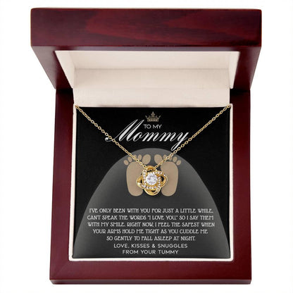To my Mommy - I Say I Love You with my Smile Love Knot Necklace - Mallard Moon Gift Shop