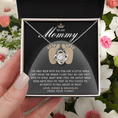 To my Mommy - I Say I Love You with my Smile Love Knot Necklace - Mallard Moon Gift Shop