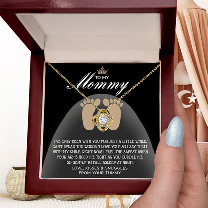 To my Mommy - I Say I Love You with my Smile Love Knot Necklace - Mallard Moon Gift Shop