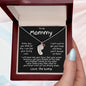 To My Mommy Love the Bump Custom Baby Feet Birthstone Charm Necklace - Mallard Moon Gift Shop
