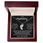 To My Mommy Love the Bump Custom Baby Feet Birthstone Charm Necklace - Mallard Moon Gift Shop