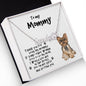 To My Mommy Yorkshire Terrier Paw Print Name Necklace - Mallard Moon Gift Shop