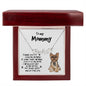 To My Mommy Yorkshire Terrier Paw Print Name Necklace - Mallard Moon Gift Shop