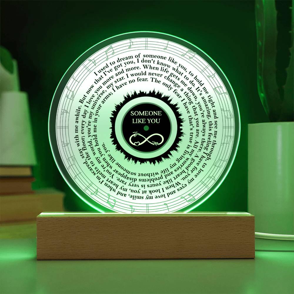 To My Soulmate - Someone Like You - Heartfelt Message Acrylic Plaque - Mallard Moon Gift Shop