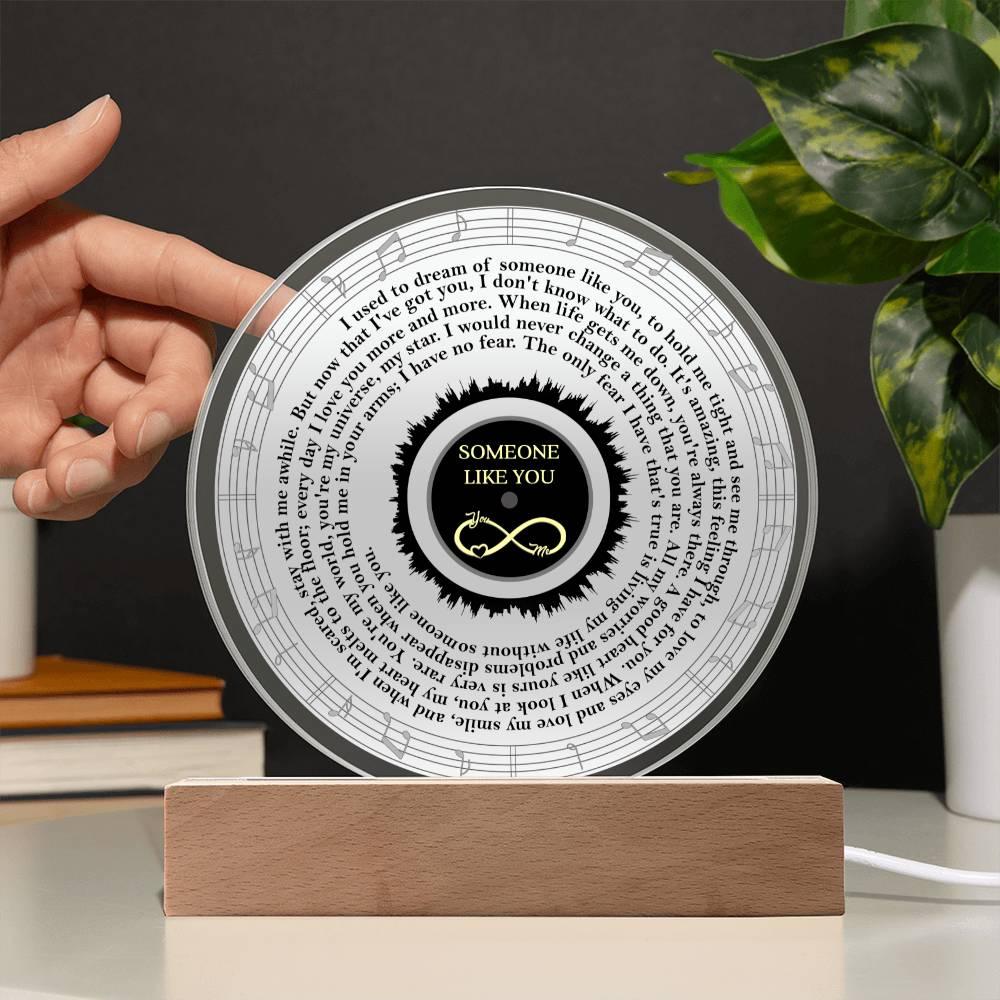 To My Soulmate - Someone Like You - Heartfelt Message Acrylic Plaque - Mallard Moon Gift Shop