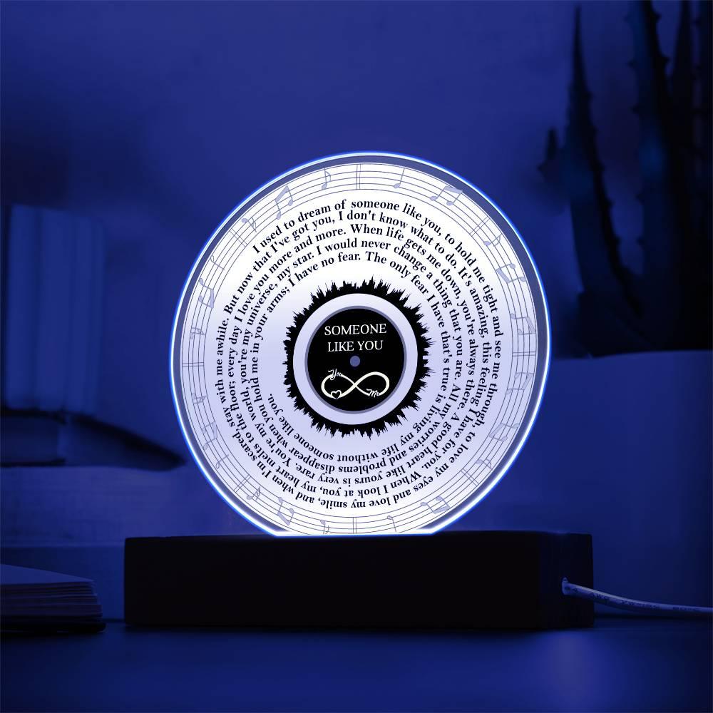 To My Soulmate - Someone Like You - Heartfelt Message Acrylic Plaque - Mallard Moon Gift Shop