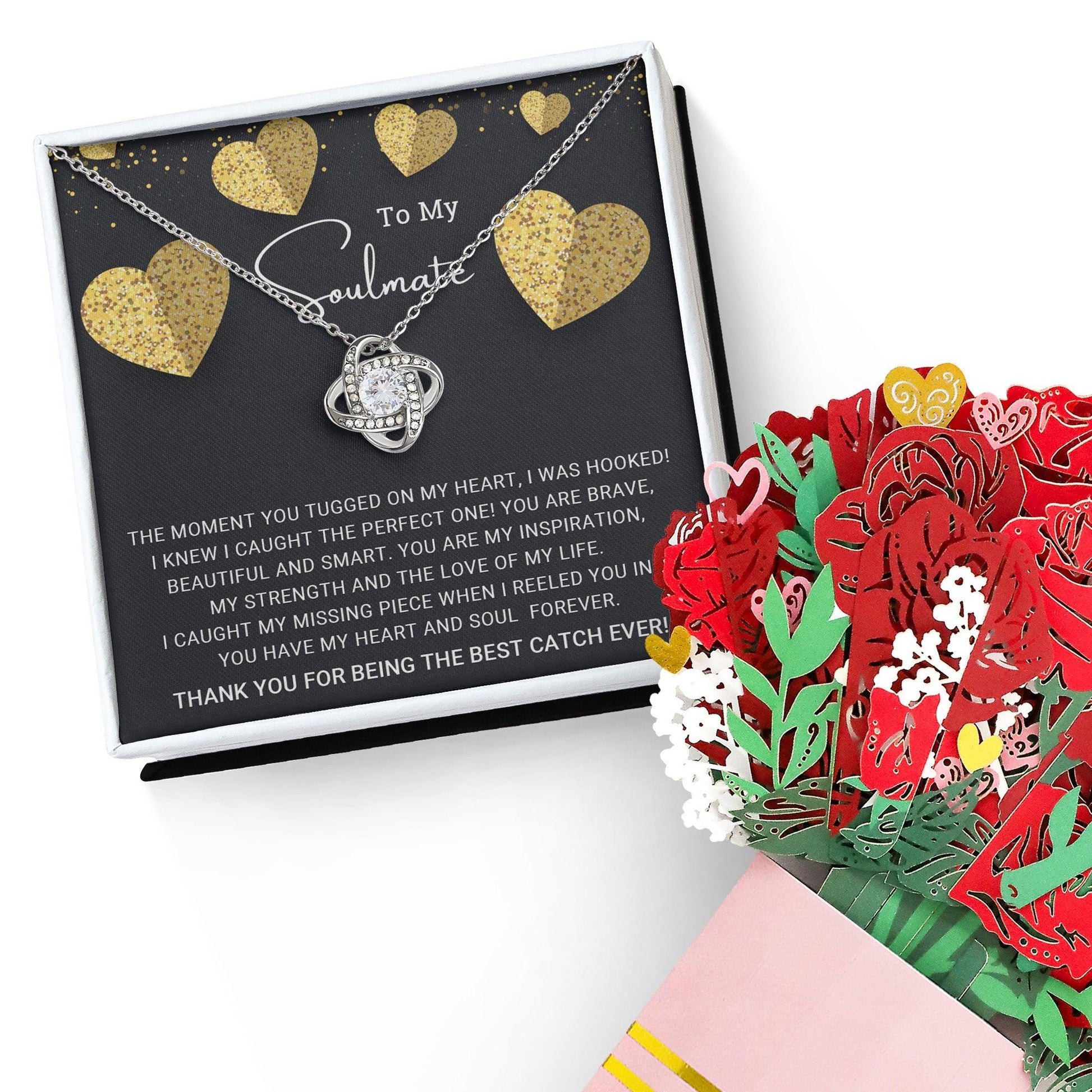 To My Soulmate You are the Best Catch Ever Love Knot Necklace - Mallard Moon Gift Shop