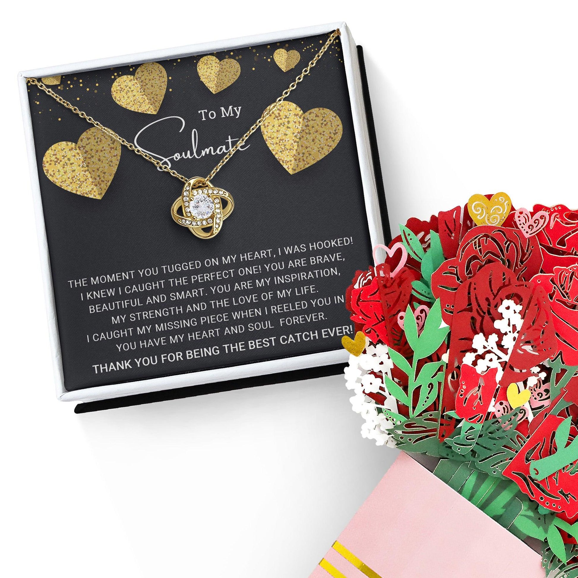 To My Soulmate You are the Best Catch Ever Love Knot Necklace - Mallard Moon Gift Shop