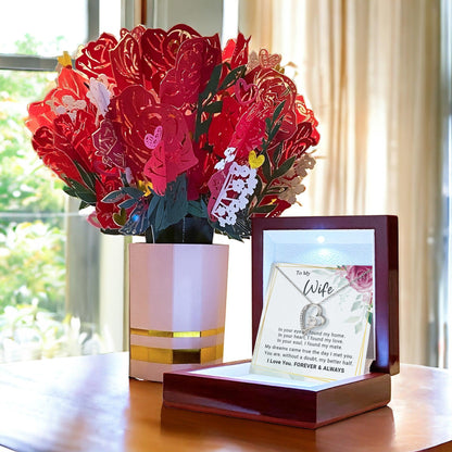 To My Wife You Are My Better Half Forever Love Pendant Necklace - Mallard Moon Gift Shop