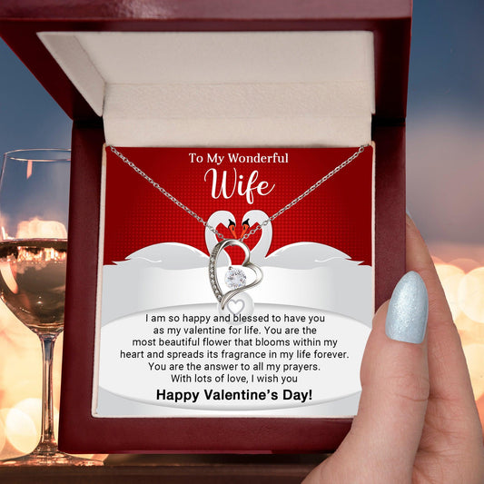 To My Wonderful Wife You are the Answer to my Prayers Forever Love Pendant Necklace - Mallard Moon Gift Shop