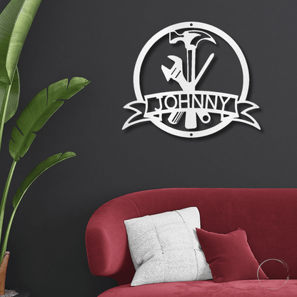 Tool Man Personalized Metal Wall Art - Mallard Moon Gift Shop