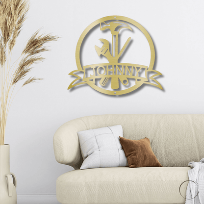 Tool Man Personalized Metal Wall Art - Mallard Moon Gift Shop