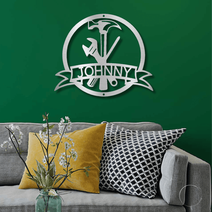 Tool Man Personalized Metal Wall Art - Mallard Moon Gift Shop