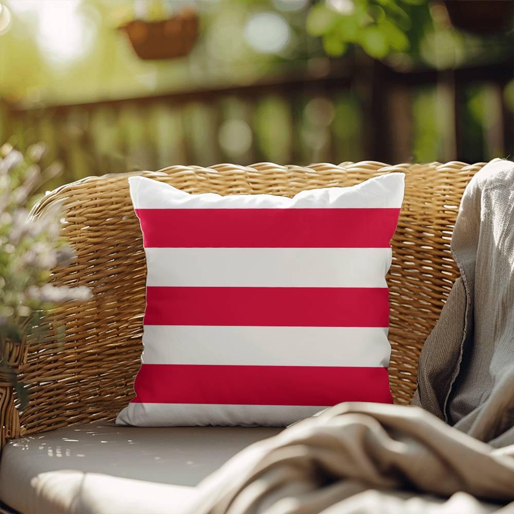 American Flag Stars and Stripes Patriotic Indoor-Outdoor Pillow - Mallard Moon Gift Shop