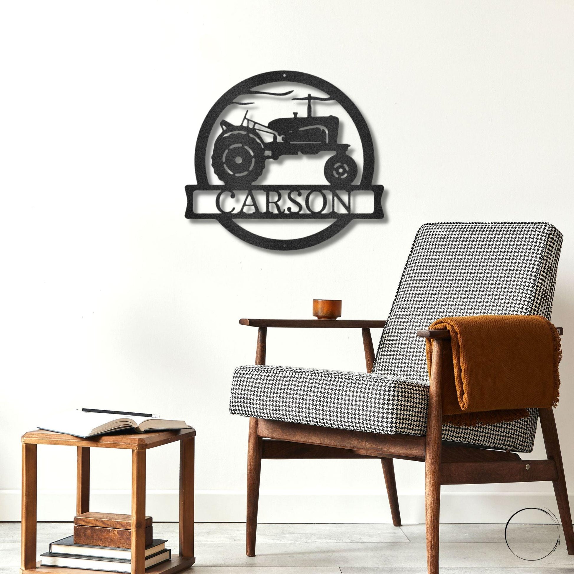 Vintage Tractor Personalized Metal Wall Art Sign - Mallard Moon Gift Shop