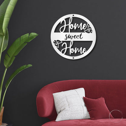 Home Sweet Home Metal Art Wall Sign - Mallard Moon Gift Shop