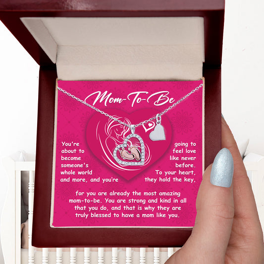 Gift for Mom-to-Be Pregnancy Baby Feet Necklace - Mallard Moon Gift Shop