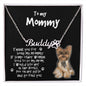 Yorkshire Terrier Dog Mom Paw Print Name Necklace - Mallard Moon Gift Shop