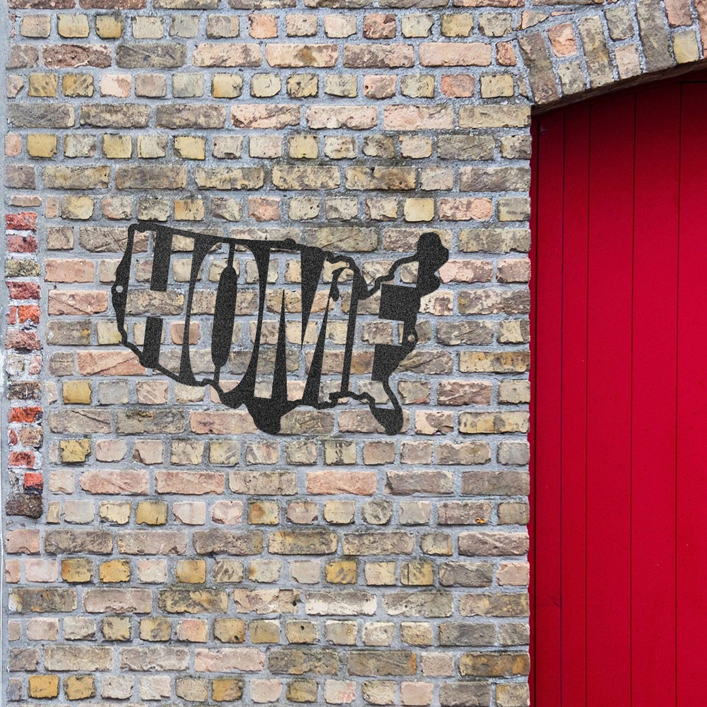 USA Home Indoor Outdoor Steel Wall Sign - Mallard Moon Gift Shop