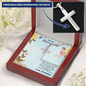 Granddaughter Cross Pendant Necklace with Message Card Gift Box - Mallard Moon Gift Shop