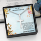 Granddaughter Cross Pendant Necklace with Message Card Gift Box - Mallard Moon Gift Shop