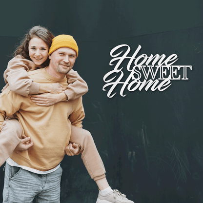 Home Sweet Home Indoor Outdoor Steel Wall Sign Art - Mallard Moon Gift Shop