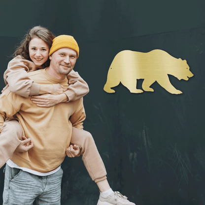 Grizzly Bear Steel Wall Sign - Mallard Moon Gift Shop