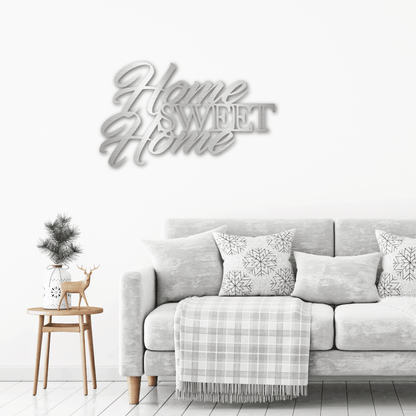 Home Sweet Home Indoor Outdoor Steel Wall Sign Art - Mallard Moon Gift Shop