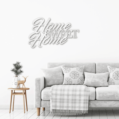 Home Sweet Home Indoor Outdoor Steel Wall Sign Art - Mallard Moon Gift Shop