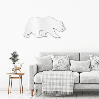 Grizzly Bear Steel Wall Sign - Mallard Moon Gift Shop