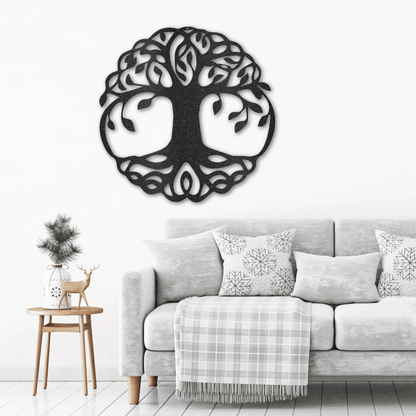 Classic Tree of Life Indoor Outdoor Steel Wall Sign - Mallard Moon Gift Shop