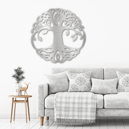 Classic Tree of Life Indoor Outdoor Steel Wall Sign - Mallard Moon Gift Shop