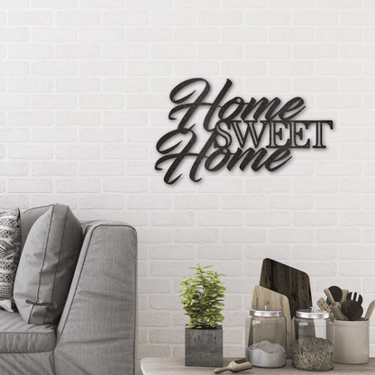 Home Sweet Home Indoor Outdoor Steel Wall Sign Art - Mallard Moon Gift Shop