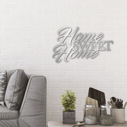 Home Sweet Home Indoor Outdoor Steel Wall Sign Art - Mallard Moon Gift Shop