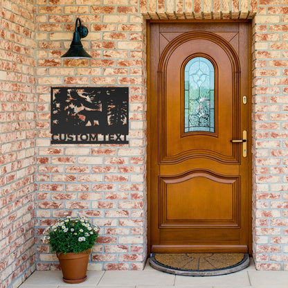 Bear and Eagle Custom Metal Wall Art - Mallard Moon Gift Shop