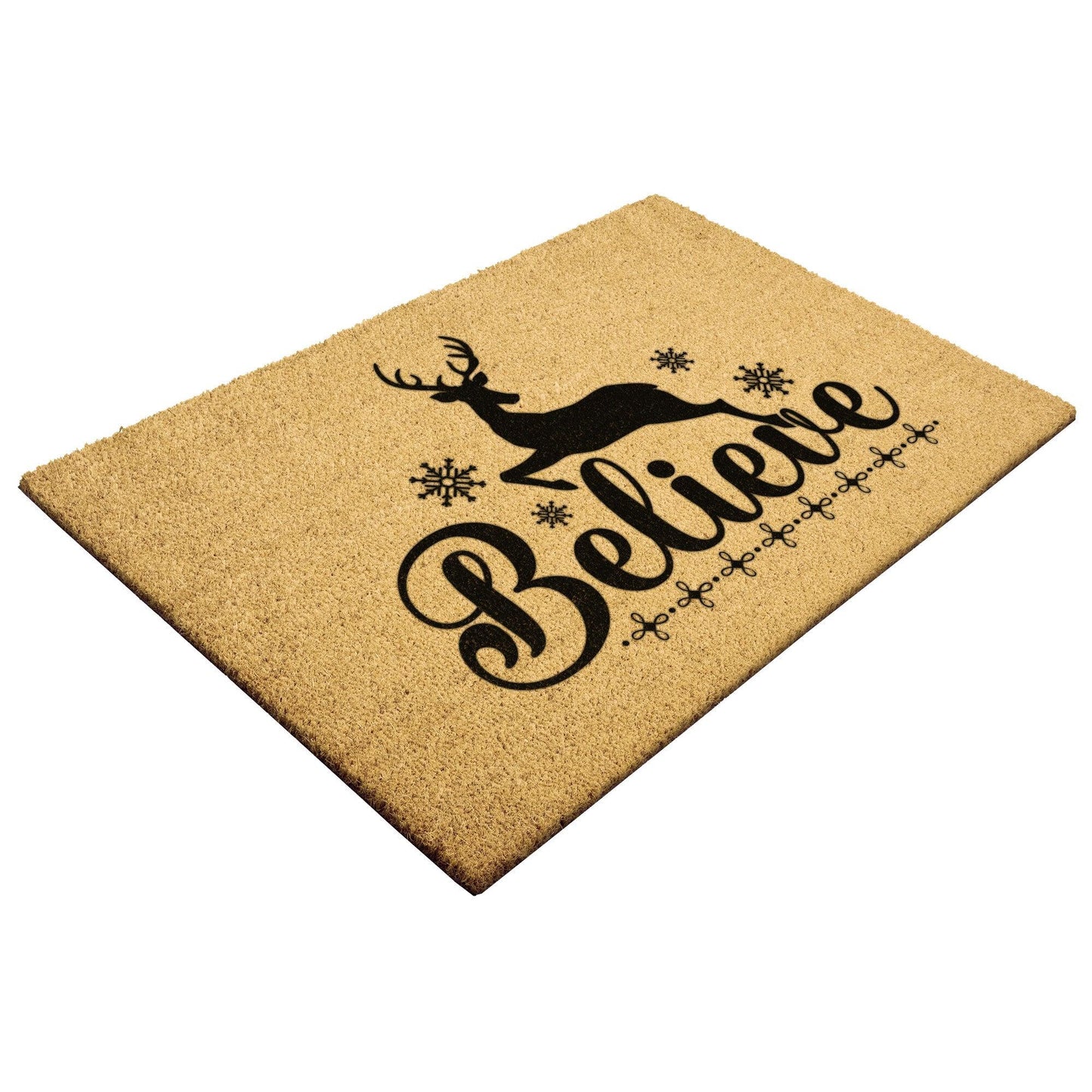Believe Christmas Outdoor Mat - Mallard Moon Gift Shop