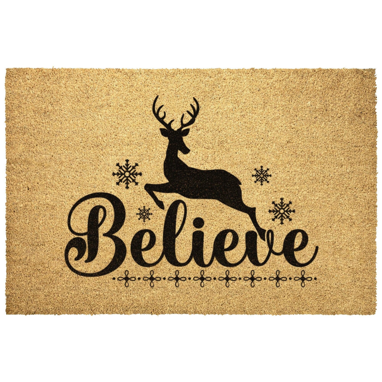 Believe Christmas Outdoor Mat - Mallard Moon Gift Shop