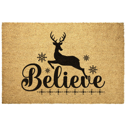 Believe Christmas Outdoor Mat - Mallard Moon Gift Shop