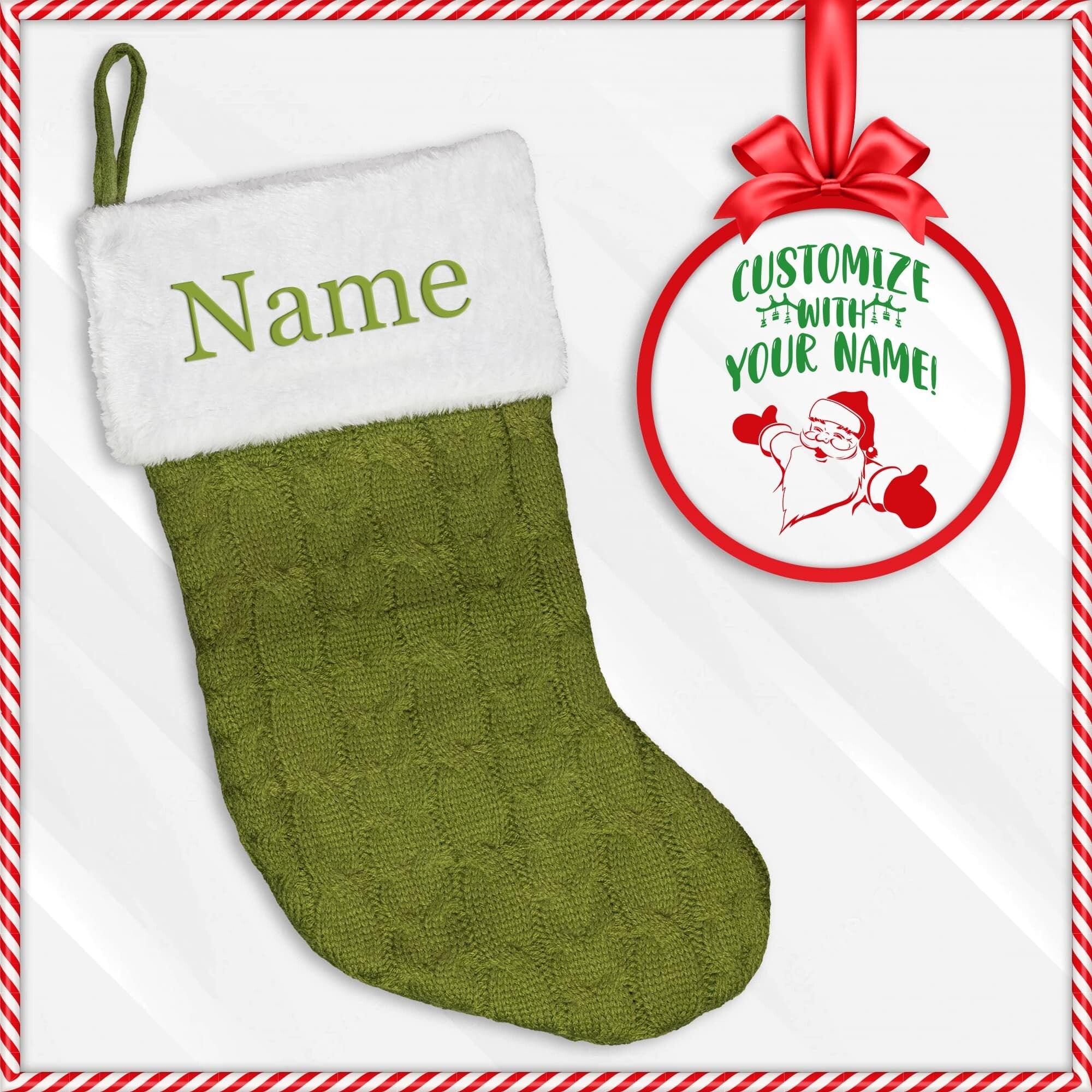 Custom Embroidered Christmas Stocking - Mallard Moon Gift Shop
